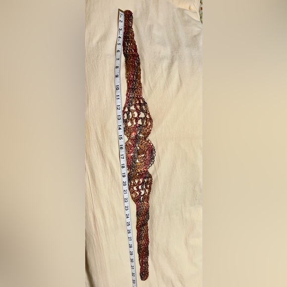 Vintage metal knit lace belt.